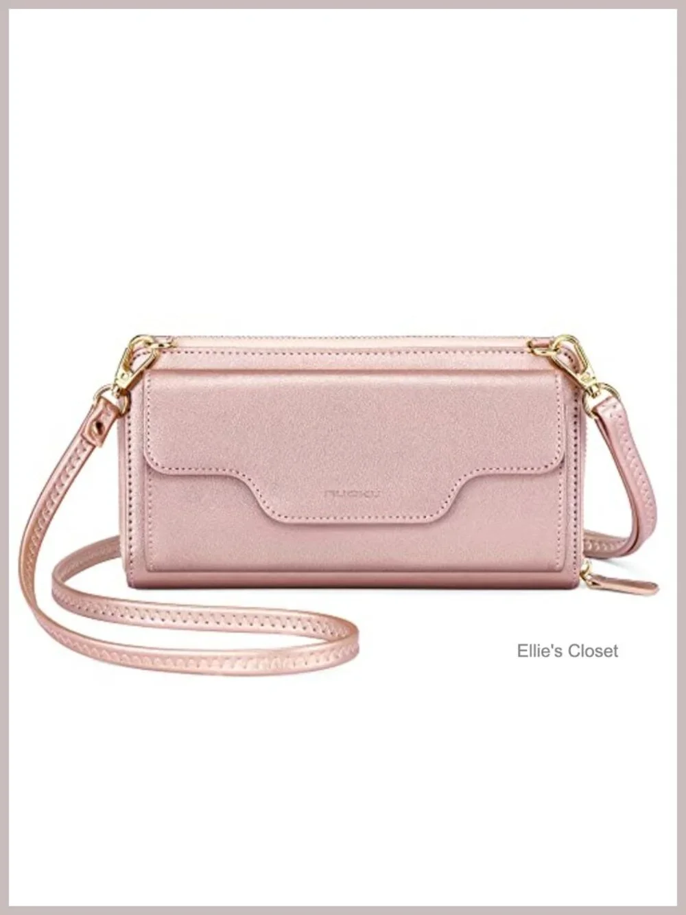 RFID Blocking Wristlet Wallet Crossbody Clutch for Women with Phone Pocket